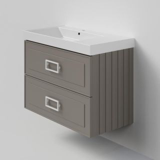 Тумба под раковину La Fenice Cubo FNC-01-CUB-C-90-2 Бежевая матовая 90 см